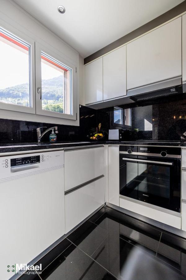 Gruyere Alpes Appartement 3 Chambres Bbq Parking Neirivue Exteriör bild