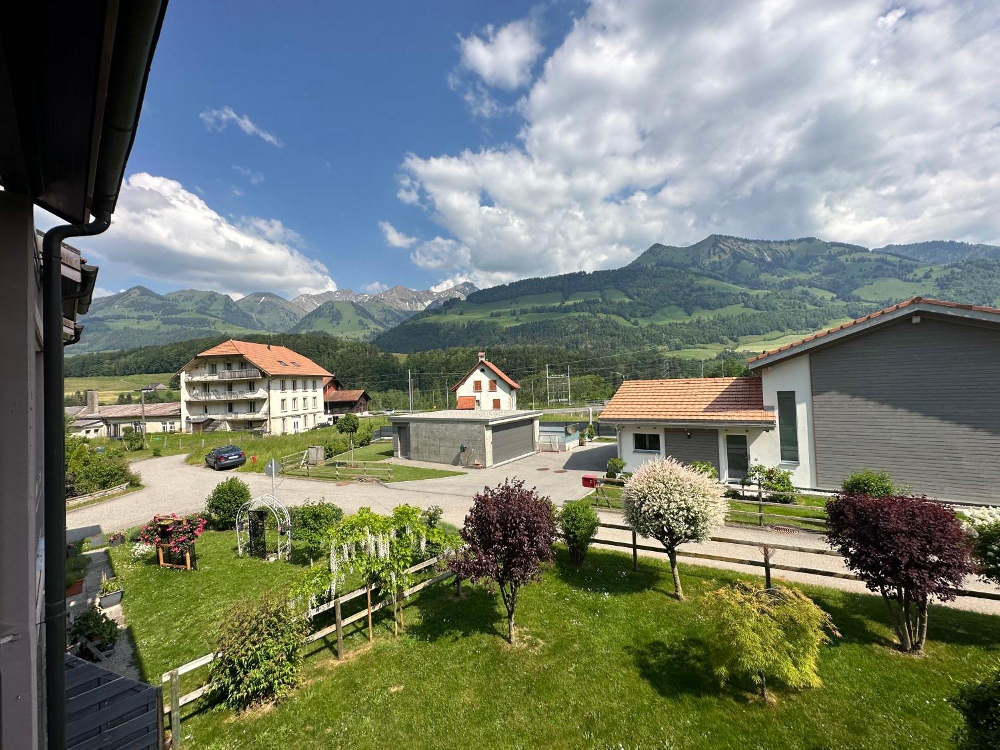 Gruyere Alpes Appartement 3 Chambres Bbq Parking Neirivue Exteriör bild